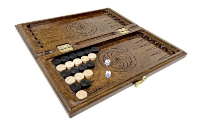 Шахматы + нарды резные "Роял 2" 30, Ustyan Шахматы + нарды резные "Роял 2" 30, Ustyan