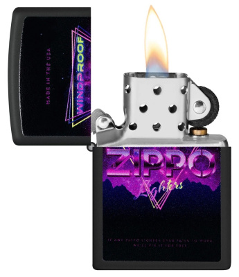 Зажигалка ZIPPO Sign Design с покрытием Black Matte, латунь/сталь, черная, 38x13x57 мм (без бензина) Зажигалка ZIPPO Sign Design с покрытием Black Matte, латунь/сталь, черная, 38x13x57 мм (без бензина)