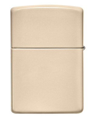 Зажигалка ZIPPO Classic 49453ZL с покрытием Flat Sand, латунь/сталь, бежевая, глянцевая, 38x13x57 мм