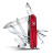Нож перочинный VICTORINOX Huntsman, 91 мм, 15 функций, полупрозрачный красный