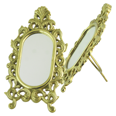 Зеркало настольное "Овальное", золото