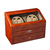 Шкатулка Luxewood для подзавода 4х и хранения 4х часов, LW622-3, орех