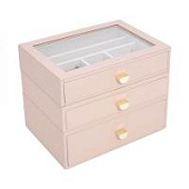 Шкатулка сет LC Designs для хранения украшений арт.75887, розовая