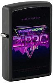 Зажигалка ZIPPO Sign Design с покрытием Black Matte, латунь/сталь, черная, 38x13x57 мм (без бензина)
