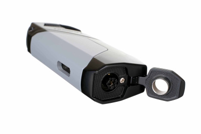 Зажигалка сигарная Honest, двойное пламя, с пробойником, синяя