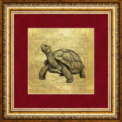 Картина на сусальном золоте «Черепаха» Картина на сусальном золоте «Черепаха»