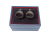 Запонки Cufflinks Inc. Круглые шайба с агатом, черный металлик, CF65