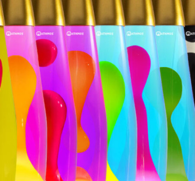 Лава-лампа Mathmos Telstar Розовая/Синяя Gold Лава-лампа Mathmos Telstar Розовая/Синяя Gold