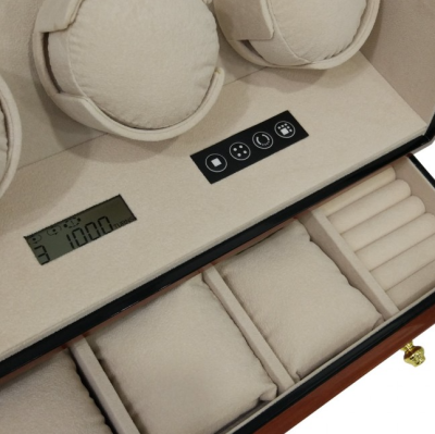 Модуль  LuxeWood  для подзавода и хранения 3-х часов арт.LW323-3, итальянский орех
