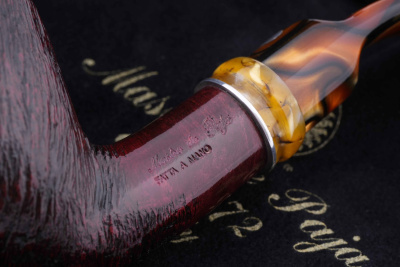 Трубка Mastro de Paja Pettinata Classica с цветным кольцом