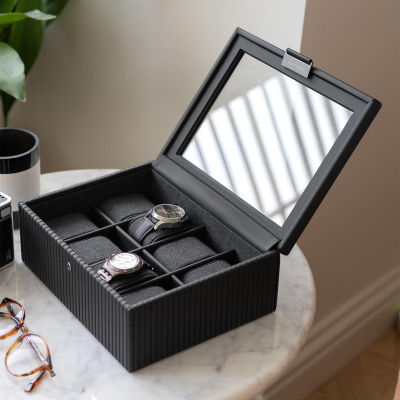 Шкатулка LC Designs для хранения 8-ми часов арт.76860, черная