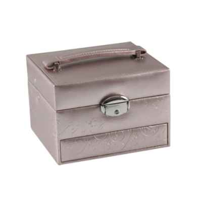 Шкатулка для украшений Jardin D'Ete, цвет розовый металлик, 16х14,5х11,5 см