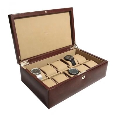 Шкатулка LC Designs для хранения 10-ти часов арт. 71213, коричневая Шкатулка LC Designs для хранения 10-ти часов арт. 71213, коричневая