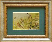 Картина на сусальном золоте «Птички на ветке» Картина на сусальном золоте «Птички на ветке»