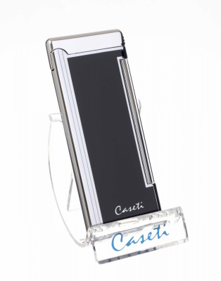 Зажигалка Caseti, кремниевая, супертонкая, черная, CA326-1