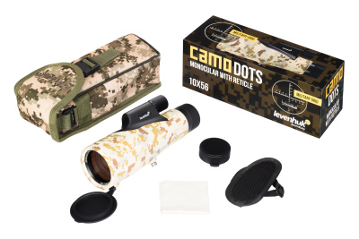 Монокуляр камуфляжный Levenhuk Camo Pine 10x56 с сеткой
