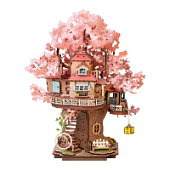 Деревянный конструктор Домик на дереве Сакура Robotime Sakura Tree House