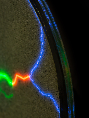 Электрический плазменный диск Тесла Rainbow D - 30см