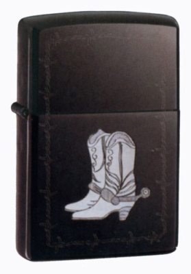 Зажигалка Zippo Silver Boots (без бензина)