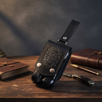 Набор дорожный «Мини-3» в чехле из натуральной кожи (2 персоны)