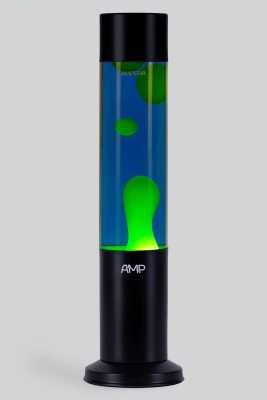 Лава лампа Amperia Tube Желтая/Синяя (39 см) Black
