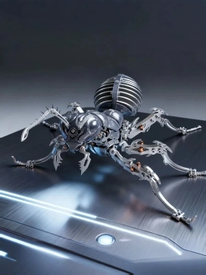 Механический конструктор DIY Cyberpunk из нержавеющей стали "Гигантский Муравей" - Brown