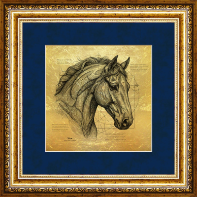 Картина на сусальном золоте «Лошадь» Картина на сусальном золоте «Лошадь»