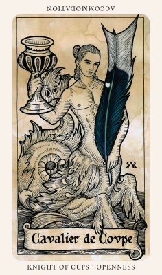 Карты Таро "The Medieval Feathers Tarot" Blue Angel / Средневековое таро "Перья"