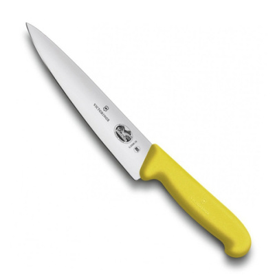 Нож Victorinox разделочный, 25 см, жёлтый