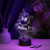 3D ночник Единорог с сердечком
