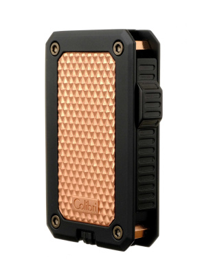 Зажигалка сигарная Colibri Rally, черная-красное золото Зажигалка сигарная Colibri Rally, черная-красное золото