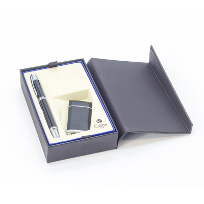 Colibri набор зажигалка EVOKE QTR-497011 + ручка-роллер C-10001PR Colibri набор зажигалка EVOKE QTR-497011 + ручка-роллер C-10001PR