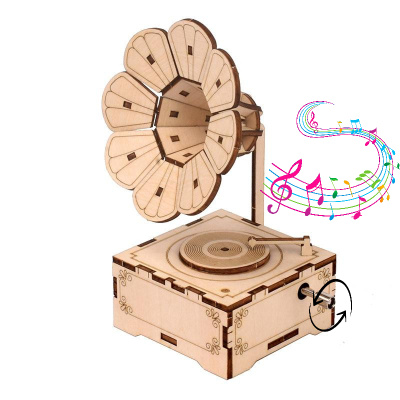 Конструктор The Science of wood Граммофон