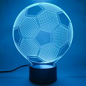 3D ночник Футбольный мяч