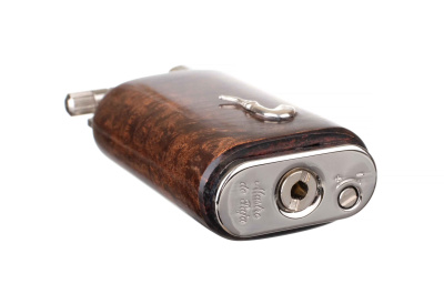 Зажигалка трубочная Mastro de Paja, серебро и бриар, 1401