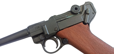 Макет. Пистолет Luger Parabellum P08 ("Люгер P08 Парабеллум") (Германия, 1898 г.), накладки на рукояти из дерева, арт.1143-M