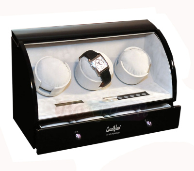 Шкатулка для подзавода 3х часов Luxewood LW323-1 + GD