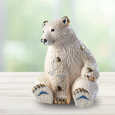 Статуэтка керамическая "Белый медведь"