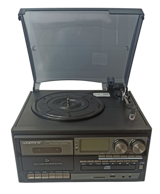 Виниловый проигрыватель LoopTone ДИСКО, Bt / CD / кассета / FM / АМ / USB, TR-18CD-BB