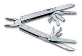 Мультитул VICTORINOX SwissTool, 115 мм, 28 функций, в кожаном чехле