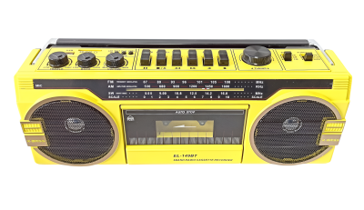 Ретро-магнитофон  EL-149BT "Ghettoblaster", желтый