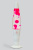 Лава-лампа 41см White Розовая/Прозрачная