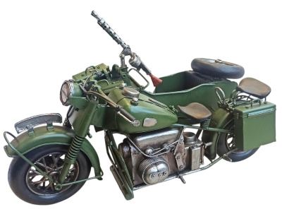 Масштабная модель мотоцикла с коляской BMW R75 войск Вермахта Масштабная модель мотоцикла с коляской BMW R75 войск Вермахта