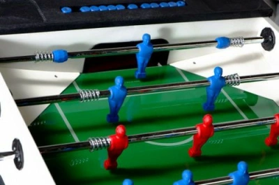 Игровой стол - футбол "STORM F-3 FAMILY OUTDOOR TELESCOPIC" (138x76x88, жетоноприемник) с защитным корпусом