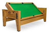 Игровой стол - трансформер (бильярд, аэрохоккей, настольный теннис) "Twister" (дуб)_D
