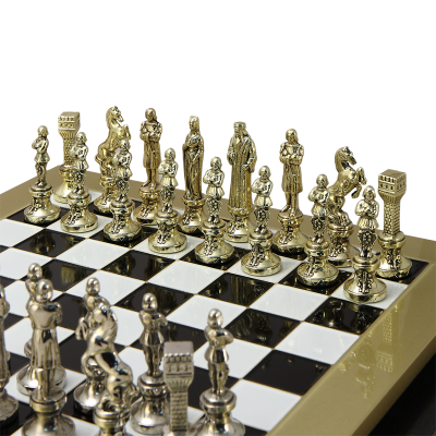 Шахматный набор "Ренессанс" (36х36 см), доска черно-белая