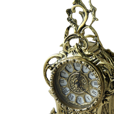 Каминные часы с канделябрами "Дон Луиш", золото