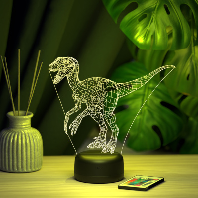 3D ночник Велоцираптор