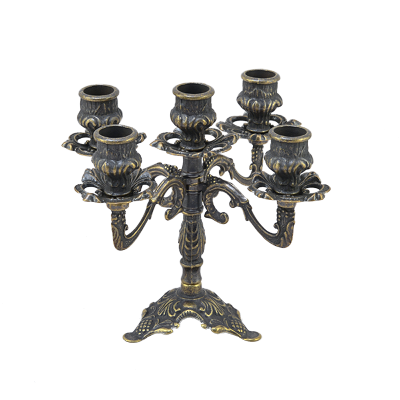 Канделябр "Трилистник" на 5 свечей, антик