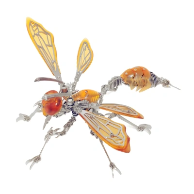Механический конструктор DIY Cyberpunk из нержавеющей стали "Оса Фантом" - Yellow